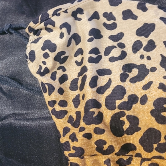 Vintage Leopard 1980s One-Piece Swimsuit, Side Ties. Size Small Beach Fun - Picture 6 of 12